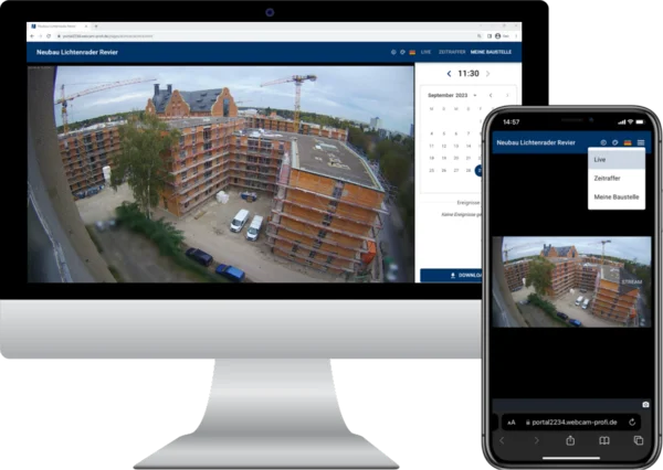 BauTV+ zeigt verpixelte Baustellen-Aufnahmen