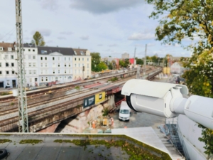Baustellenkamera Montage für Infrastrukturprojekte