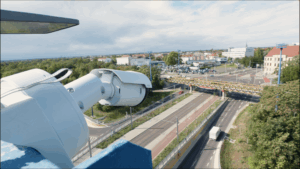Kamera am 30m Mast