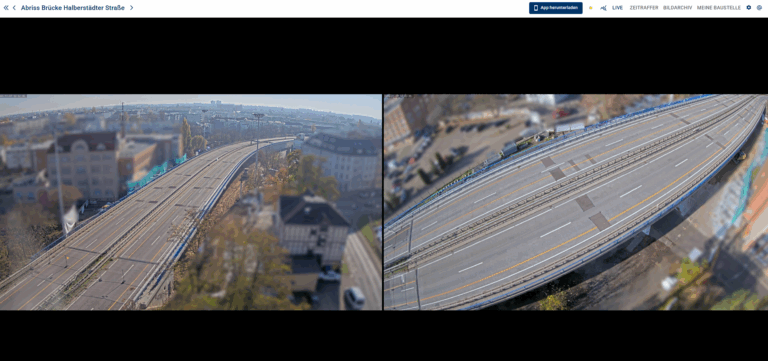 Webportal BauTV+ Ringbrücke Magdeburg