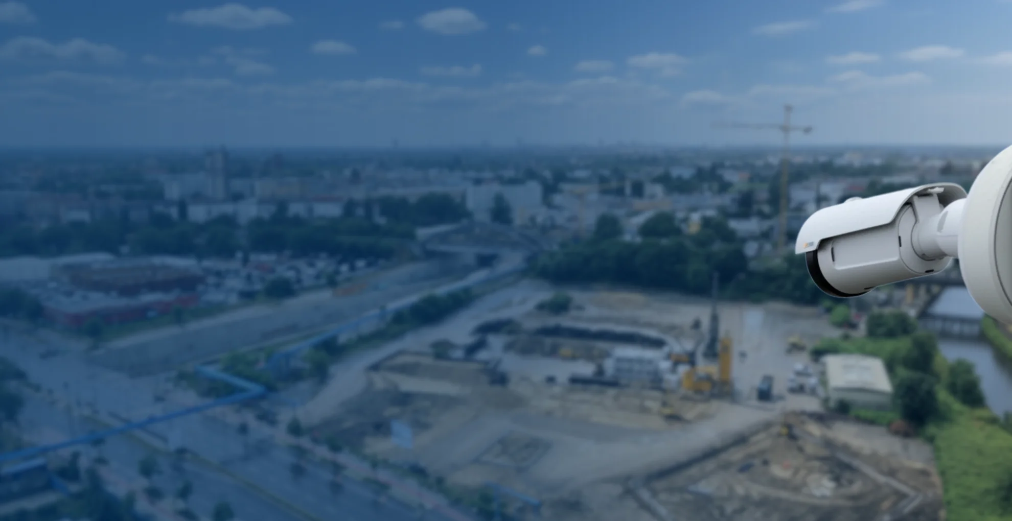 Active construction site with BauTV+ construction camera