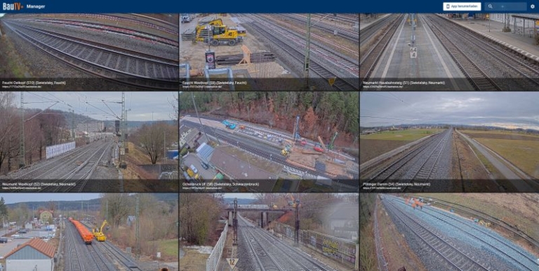 Webportal Baukamera Generalsanierung DB